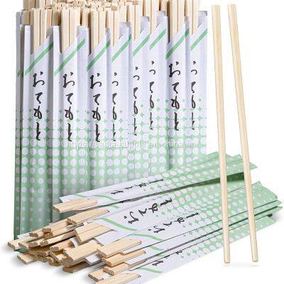 Chinese Disposable Custom Bamboo Chopsticks Sleeved with Logo