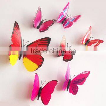 2015 decorative 3d butterfly stickers for home