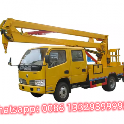 HOT SALE! Good Price Dongfeng Double Cabs 14m Hydraulic Aerial Working Platform Truck for Sale photo-2
