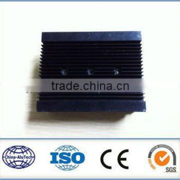 black anodized heatsink aluminium profile