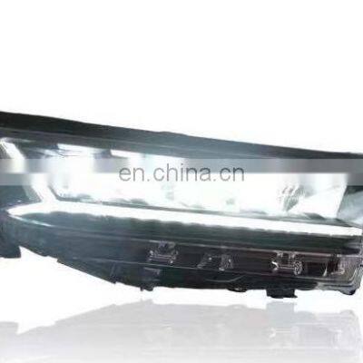 Upgrade LED Matrix Headlamp Headlight With a Touch of Blue and With Dynamic for TOYOTA Highlander Head Lamp Head Light 2018-2020