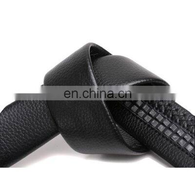 Genuine leather belt for men automatic buckle ratchet wholesale customized flexible hot sale OEM ODM