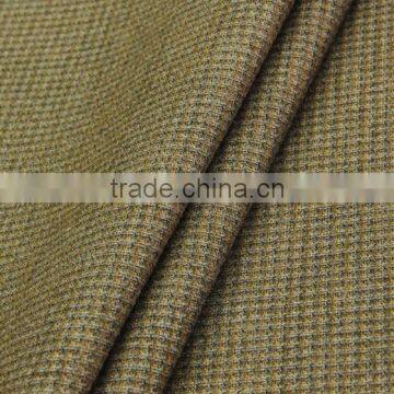 Stock Lot High Quality With Low Price Mini Checked TR Brushed Stretch Fabric for Men Suit photo-6