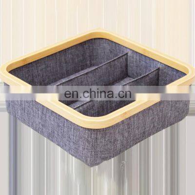 Fabric Children's Bra Underwear Lingerie Socks Divider Organizer Closet Drawer Storage Case Boxes Containers With Compartments photo-3