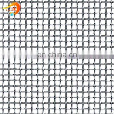 protective netting woven screen stainless steel crimped wire mesh customized