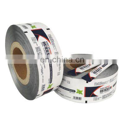 Flexible printing laminated packaging medical film roll food grade metallized film small mouthwash sachet aluminum foil bag