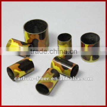 carbon fiber pipe with camouflage color surface