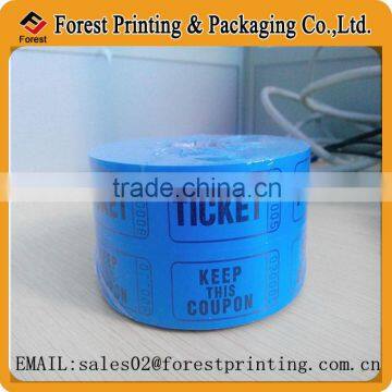 180g wood free paper double roll raffle ticket printing