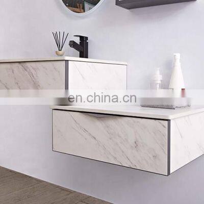 40 Inch Modern Luxury All Stone Bathroom Vanity Cabinet Set Combo Smart LED Mirror Side Cabinet photo-2