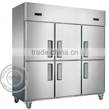 OP-A502 New Design Large Storage Capacity Stainless Steel 6 Doors Fridge