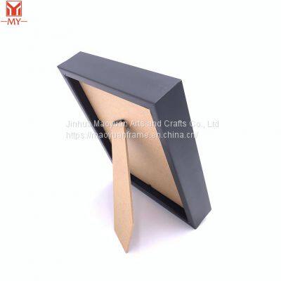 Пластиковый фоторамка PS голубо-серого цвета с широким бортиком photo-4