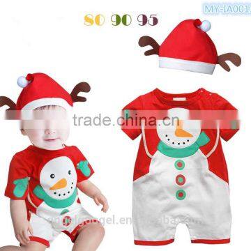 wholesale kid clothes baby christmas clothing set baby cute snowman Santa suit MY-IA0013