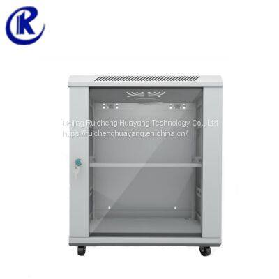 12u white network cabinet server rack wall cabinet switch cabinet weak current monitoring thickened tempered glass small cabinet