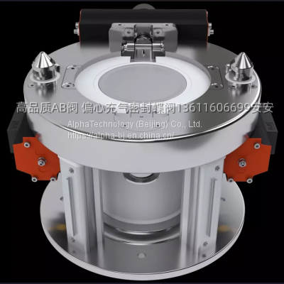 Alpha split butterfly valve AB valve wet method for particle line powder transfer