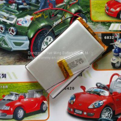 Yueming brand supply of polymer lithium batteries, 3.7 V rechargeable batteries, models complete