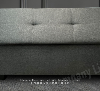 Hot-sale Living Room Comfortable Velvet Upholstered Modern Classic Indoor Solid Wood Frame Luxury Design Storage Foldable Ottoman Bench photo-2