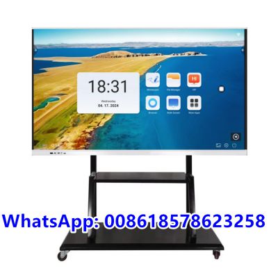 Factory wholesale 75 86 98 inches LCD Display IR touch interactive flat panel smart interactive board