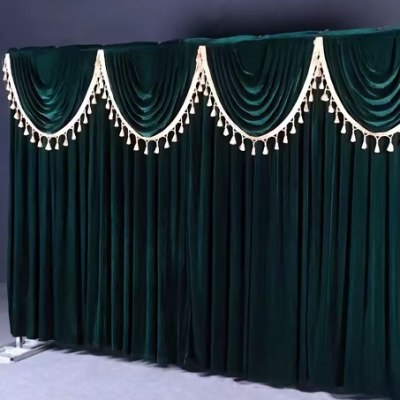 theatre curtain  church school stage curtain velvet flame retardant fabric noise reduction background curtain