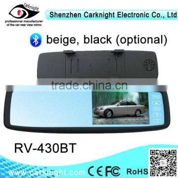 4.3 inch rear view mirror bluetooth rear view mirror monitor