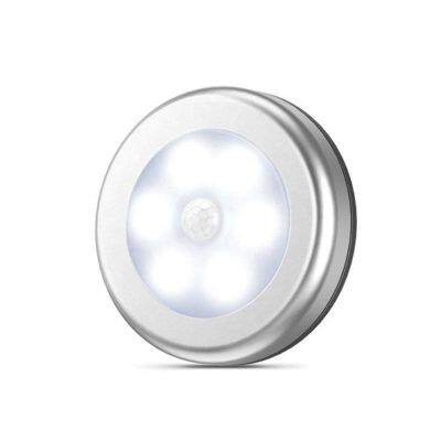 Mini lumière murale intelligente pour intérieur, super sensible à l'aimantation, avec 6 LED et capteur de mouvement pour l'éclairage domestique