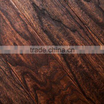 Elm Embossed Multilayer Engineered Wood Flooring Dark Red 1210*166*15/2mm