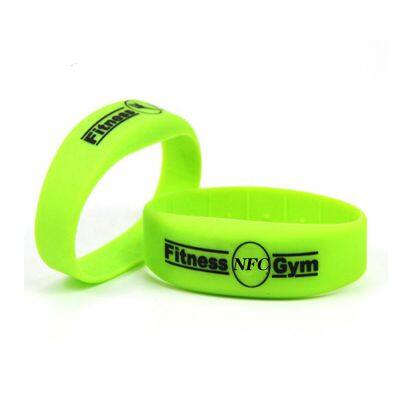 Waterproof NTAG215 NATG216 RFID Tag Fitness Gym Silicone Wristband Bracelet photo-4