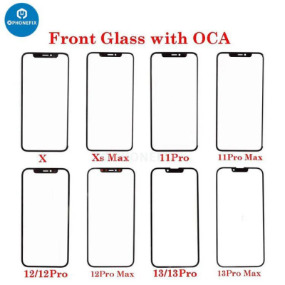 Screen Front Glass With OCA Film For IPhone X-17 Pro Max