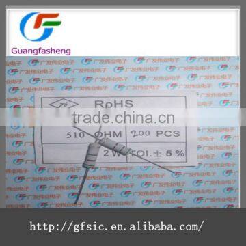 Carbon film resistor 2W 5% 510R Made in china