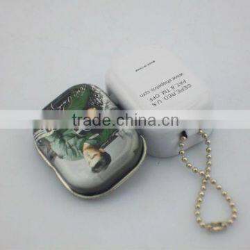 Promotional rectangle shape metal tin box,cd tin box