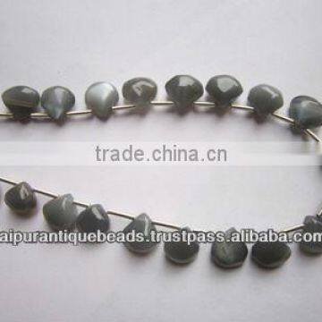 MOONSTONE ALMOND BEADS GEMSTONE