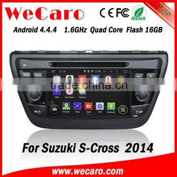 Wecaro WC-SU7058 7" Android 4.4.4 WIFI 3G touch screen car dvd player for suzuki s- cross car radio gps 2014