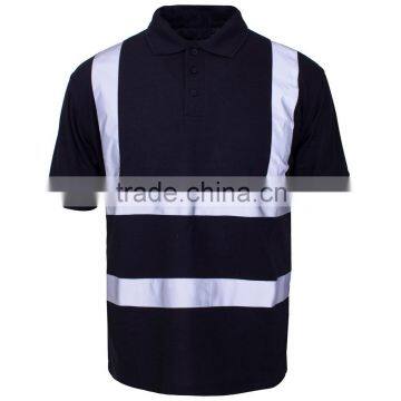 100% Polyester Reflective Hi-vis Safety Work T-shirt photo-2