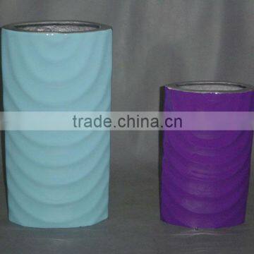 Aluminium Coloured Flower Vase