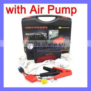 12000mAh Capacity 3 LED SOS Torch 2.5 Kilos 100 Pa 12V Air Pump Jump Starter