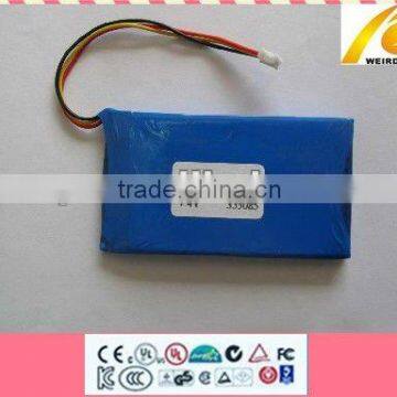 Lithium polymer battery for DVD