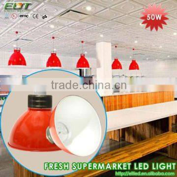 supermarket fresh product lighting lumen output 50w led high bay lamp