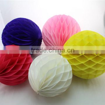 Decorative Tissue Paper Honeycomb Ball For Wedding