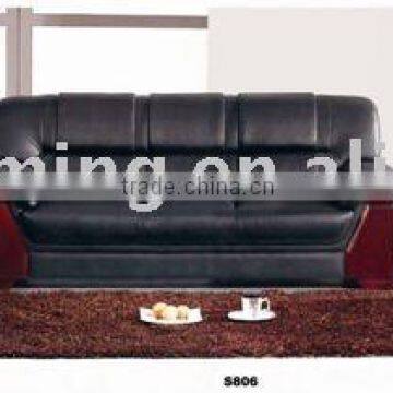 modern black heated leather sofa SF-005