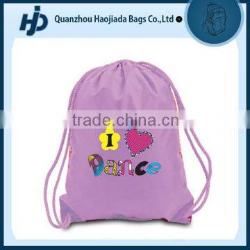 Clear lovely drawstring bag for kids