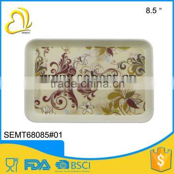 the latest hot style dinnerware rectangle melamine dry fruit tray