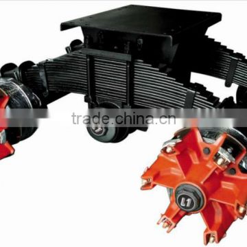 truck trailer bogie suspension system