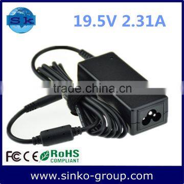 2015 Shenzhen High Copy Replacement 19.5V 2.31A ac Adapter Charger 4.5*3.0mm