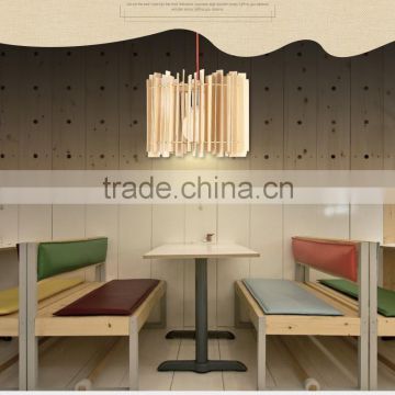 Wooden LED pendant light JK-8005B-04 Hot Selling Decorative Modern Led wood Pendant Lamp For Hotel