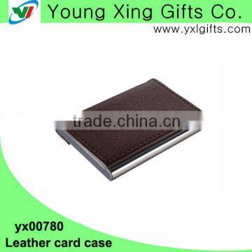 Factory hot selling pu leather business card holder for souvenir