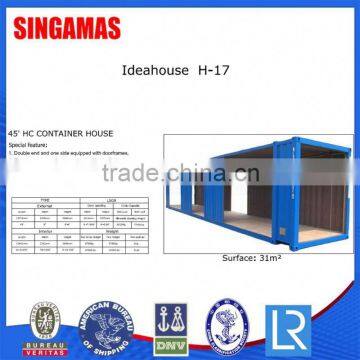 45ft Prefab Container House For Hotel