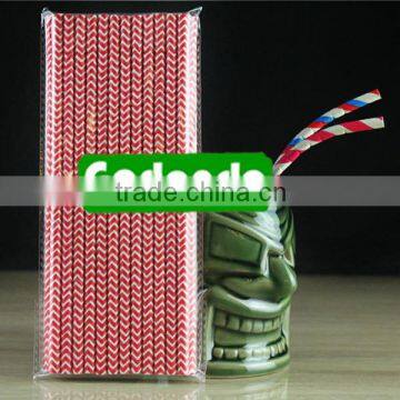 Mixed Color Chevron Bending Paper Drinking Straw photo-6