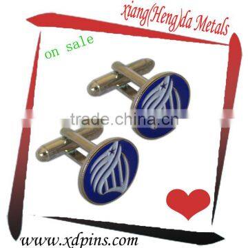 2015 high quality iron custom enamel cuff links