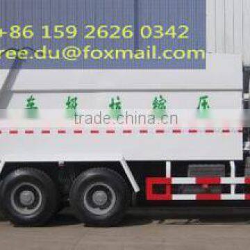 2015 hot sale end-loading compacting garbage truck