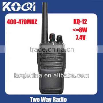 Hands Free Walkie Talkie with earpiece uhf 400-470mhz KQ-12