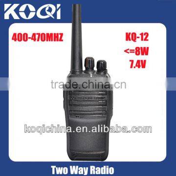 Hands Free Walkie Talkie With Earpiece Uhf 400-470mhz KQ-12
